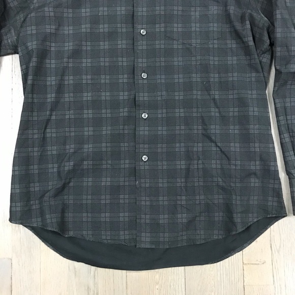 Report Collection Black Plaid Button Down Shirt - Picture 3 of 6